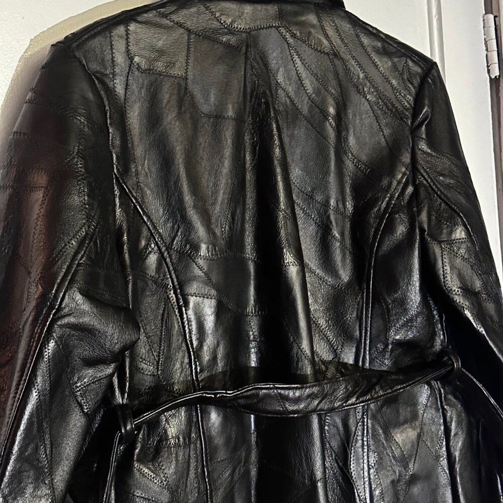 Vintage Patchwork Leather Jacket - image 6